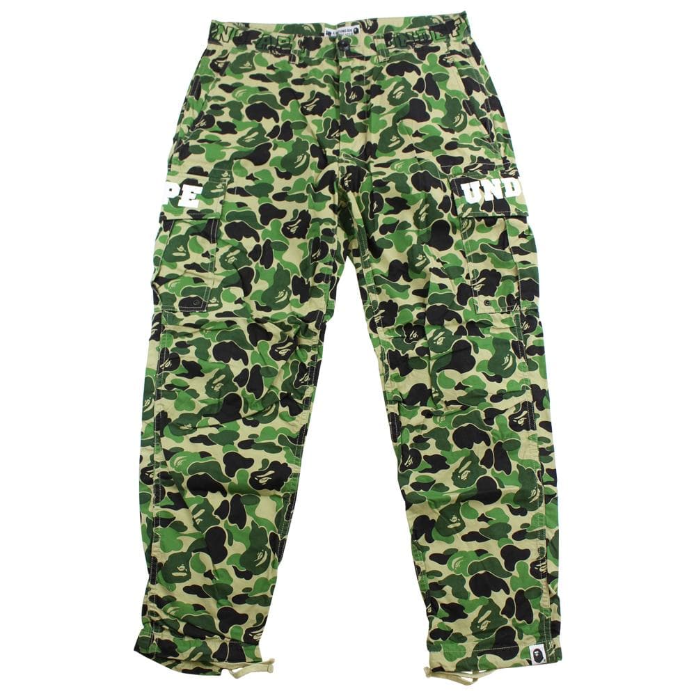 bape x undftd abc green camo pants - SaruGeneral