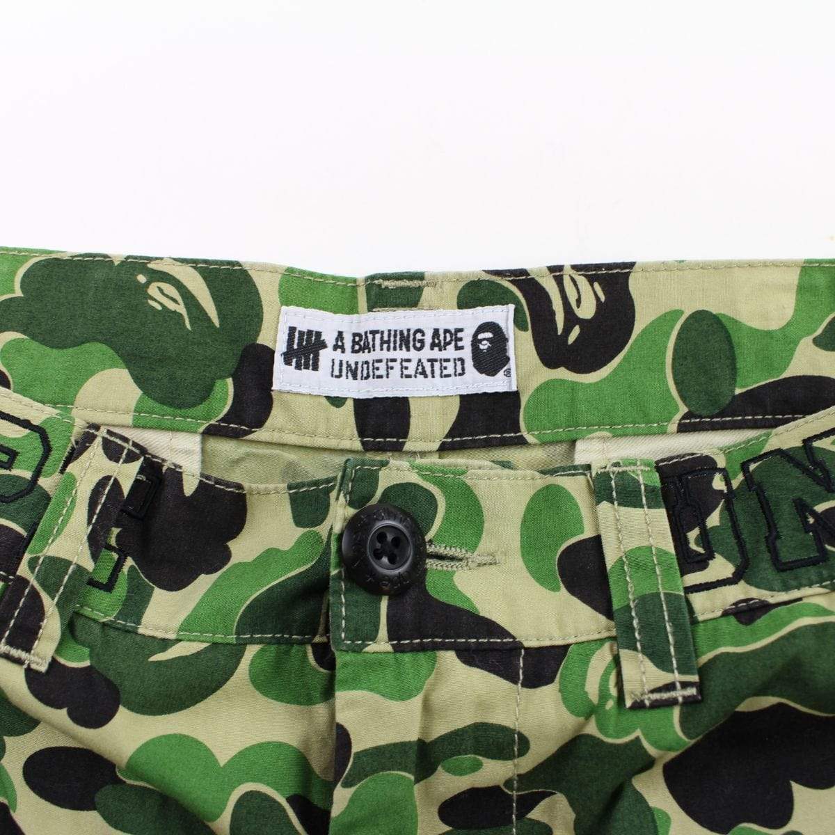 bape x undftd abc green camo pants - SaruGeneral