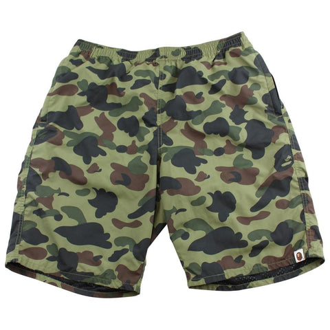 Bape 1st Green Camo Shorts