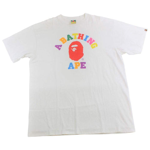 T-shirt blanc avec logo BAPE Primary College