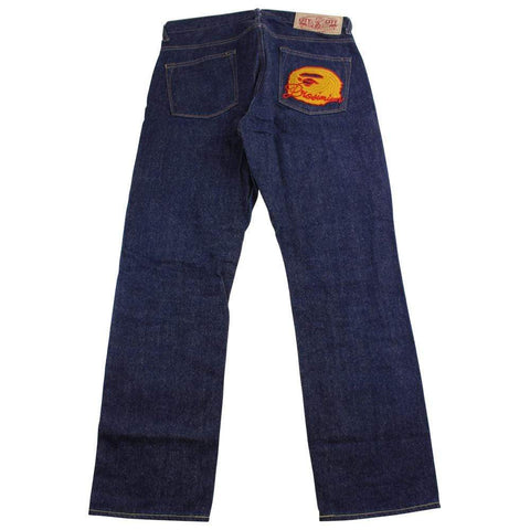 bape orange big ape denim jeans