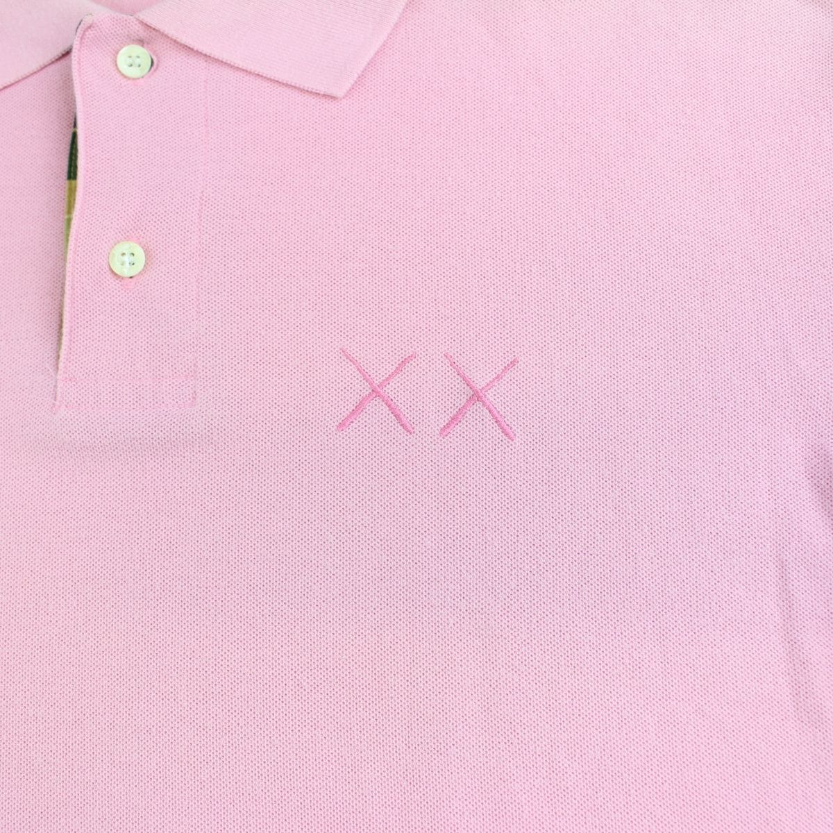 Bape x Kaws Polo Shirt Pink - SARUUK