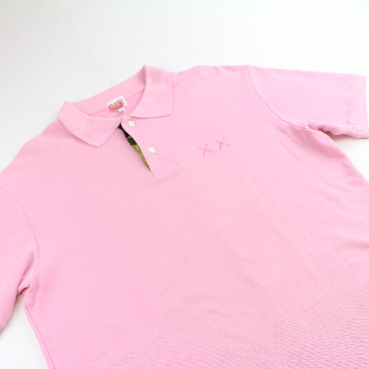 Bape x Kaws Polo Shirt Pink - SARUUK