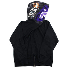 Bape violet noir tigre zip complet