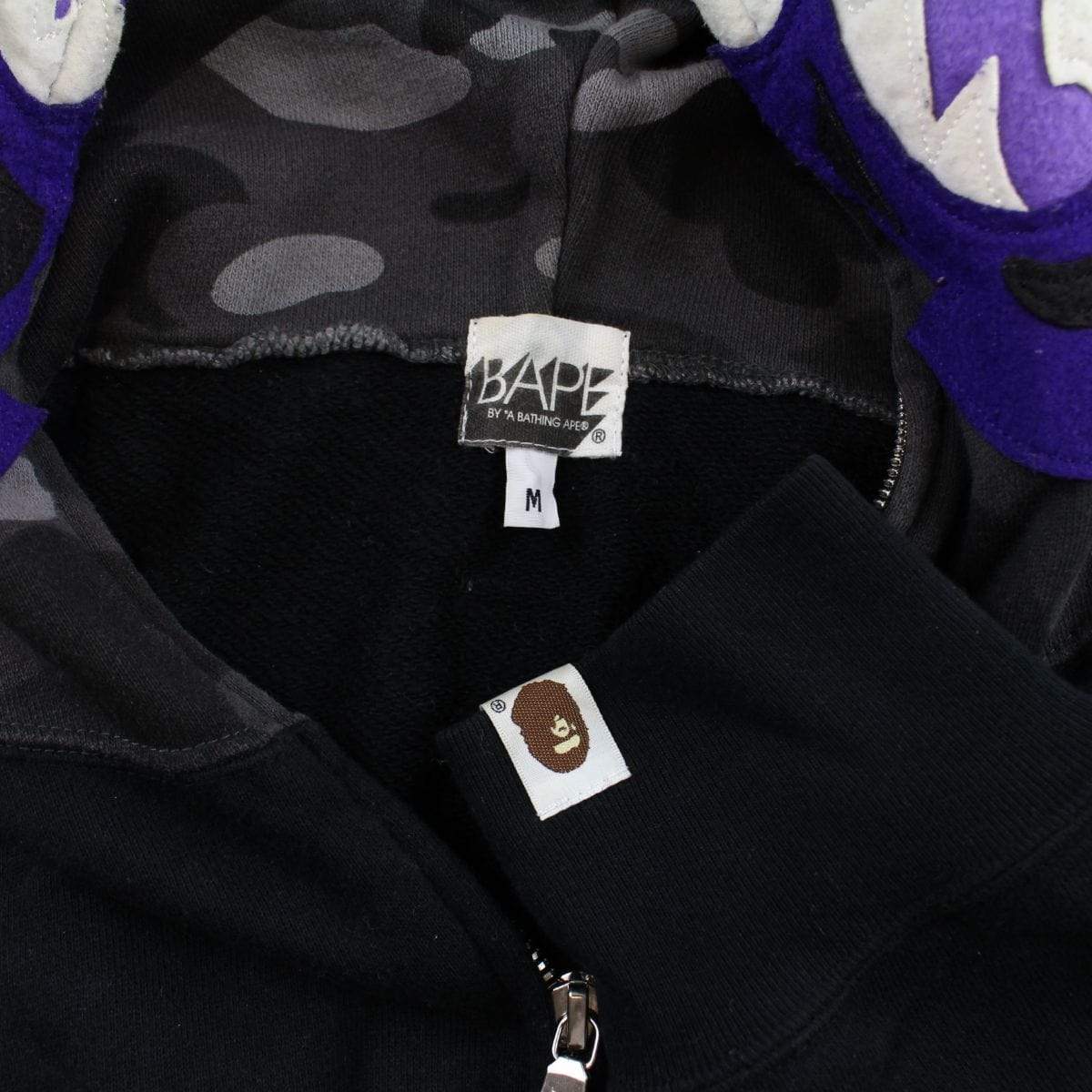bape purple black tiger full zip - SaruGeneral