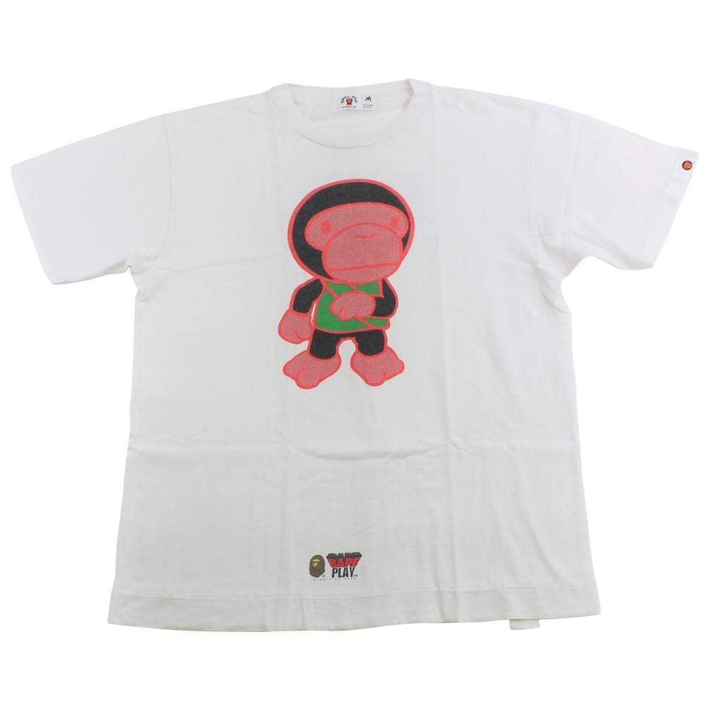 bape milo toy soldier figure tee white - SaruGeneral