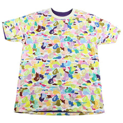 t-shirt réversible Bape blanc multi camouflage