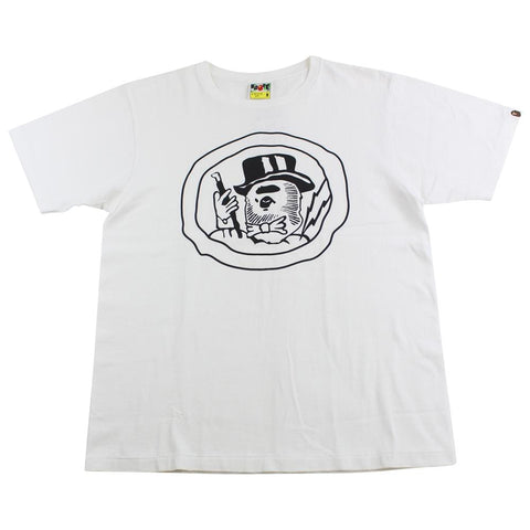 Bape Magician Logo Tee White