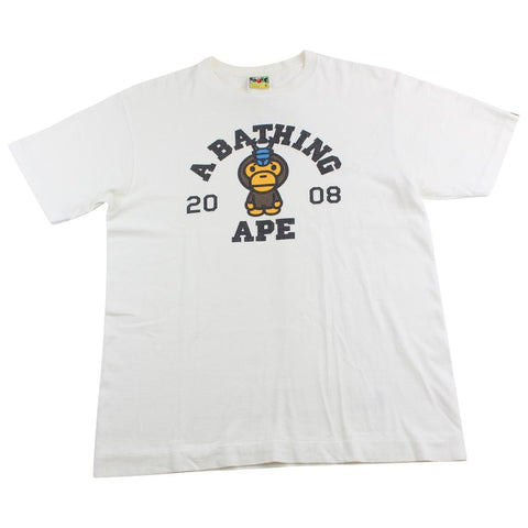 Bape Baby Milo Beetle Head Tee White