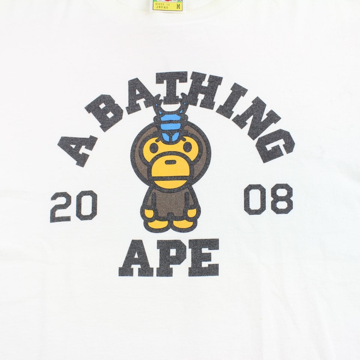 Bape Baby Milo Beetle Head Tee White - SARUUK