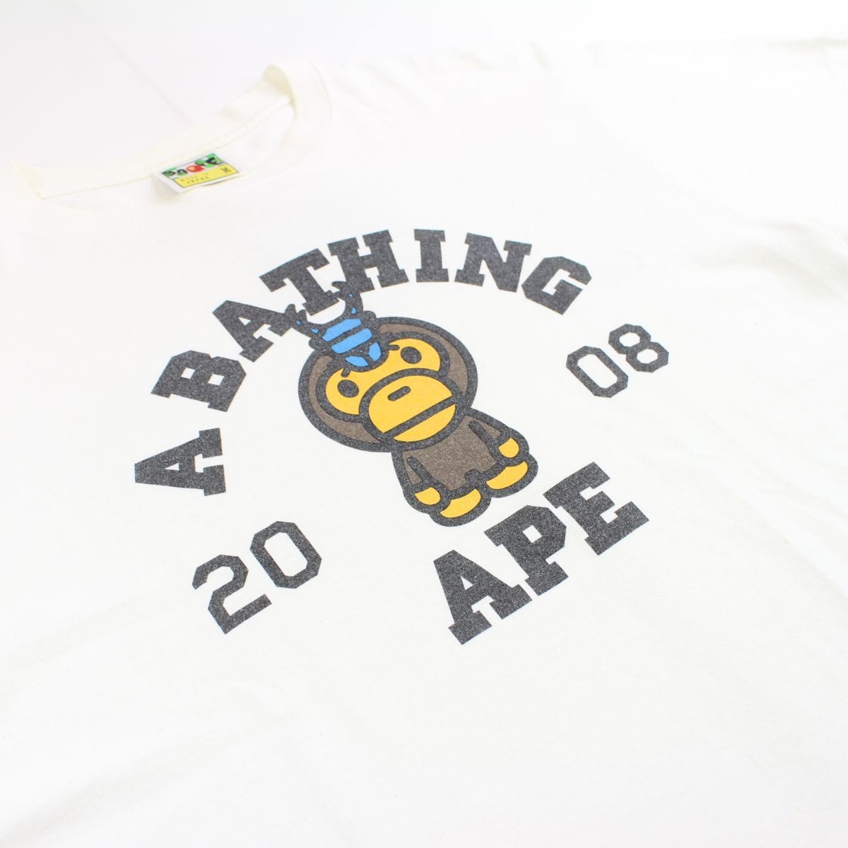 Bape Baby Milo Beetle Head Tee White - SARUUK