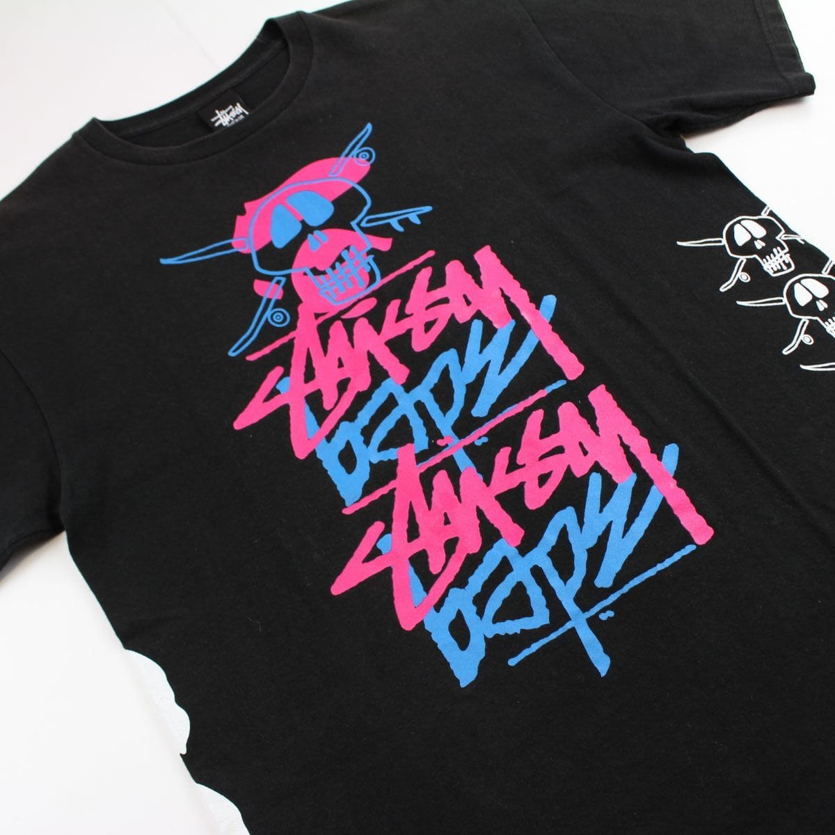 Bape x Stussy Logo Repeat Tee Black – SARUGENERAL