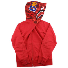 requin camouflage rouge Bape