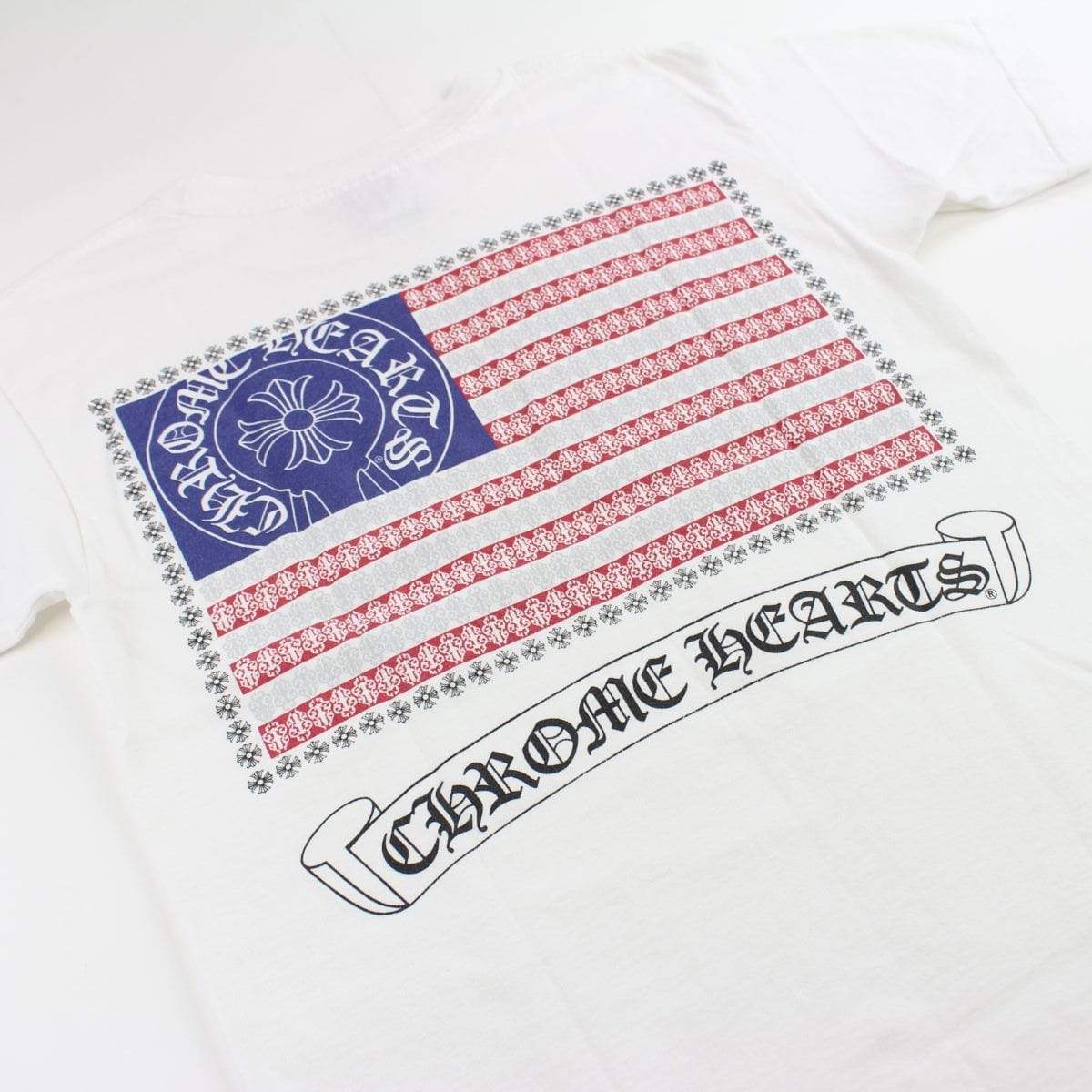 chrome hearts usa logo tee white – SARUGENERAL