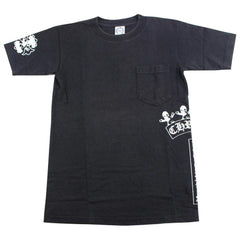 T-shirt noir avec logo latéral Chrome Hearts x Foti