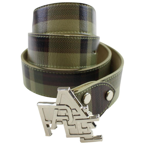 Bape Green Tartan Belt