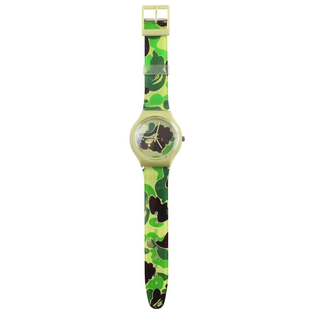 Bape ABC Green Camo Watch - SARUUK