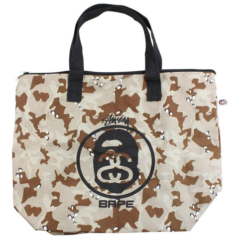 Bape x Stussy Desert Camo Tote Bag