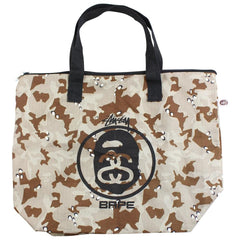 Bape x Stussy Desert Camo Tote Bag