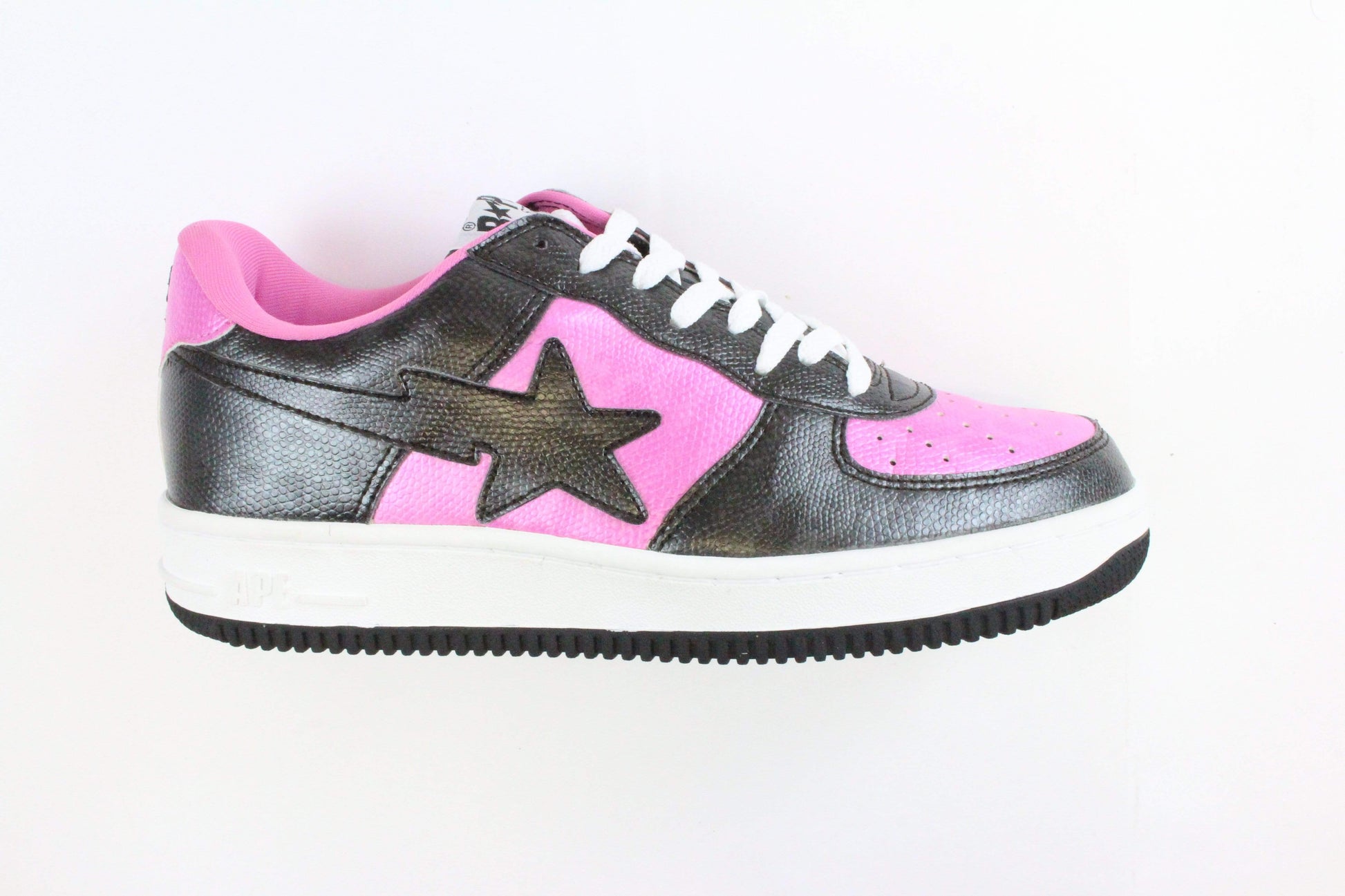 Bapesta Black & Pink Snakeskin - SaruGeneral