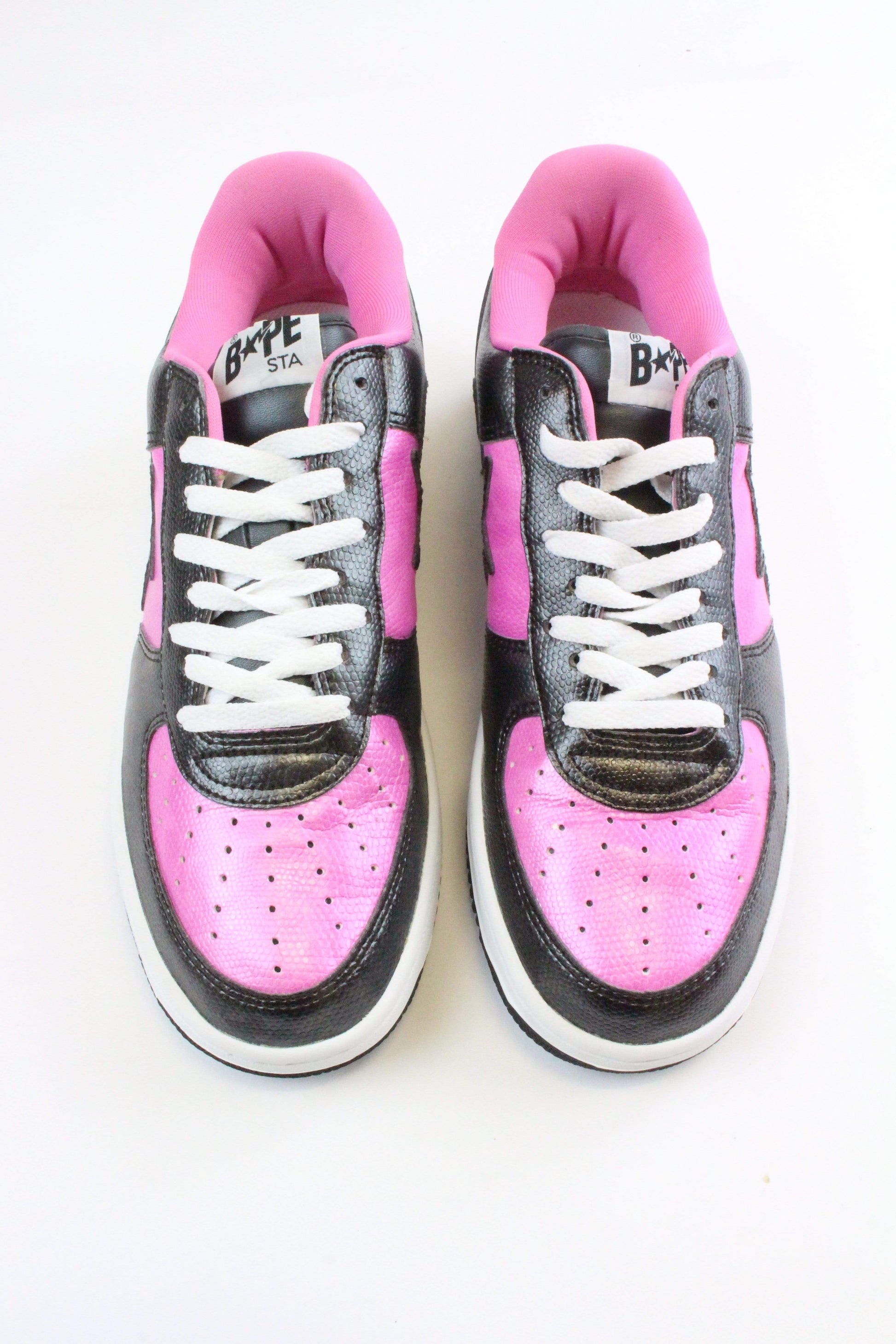 Bapesta Black & Pink Snakeskin - SaruGeneral