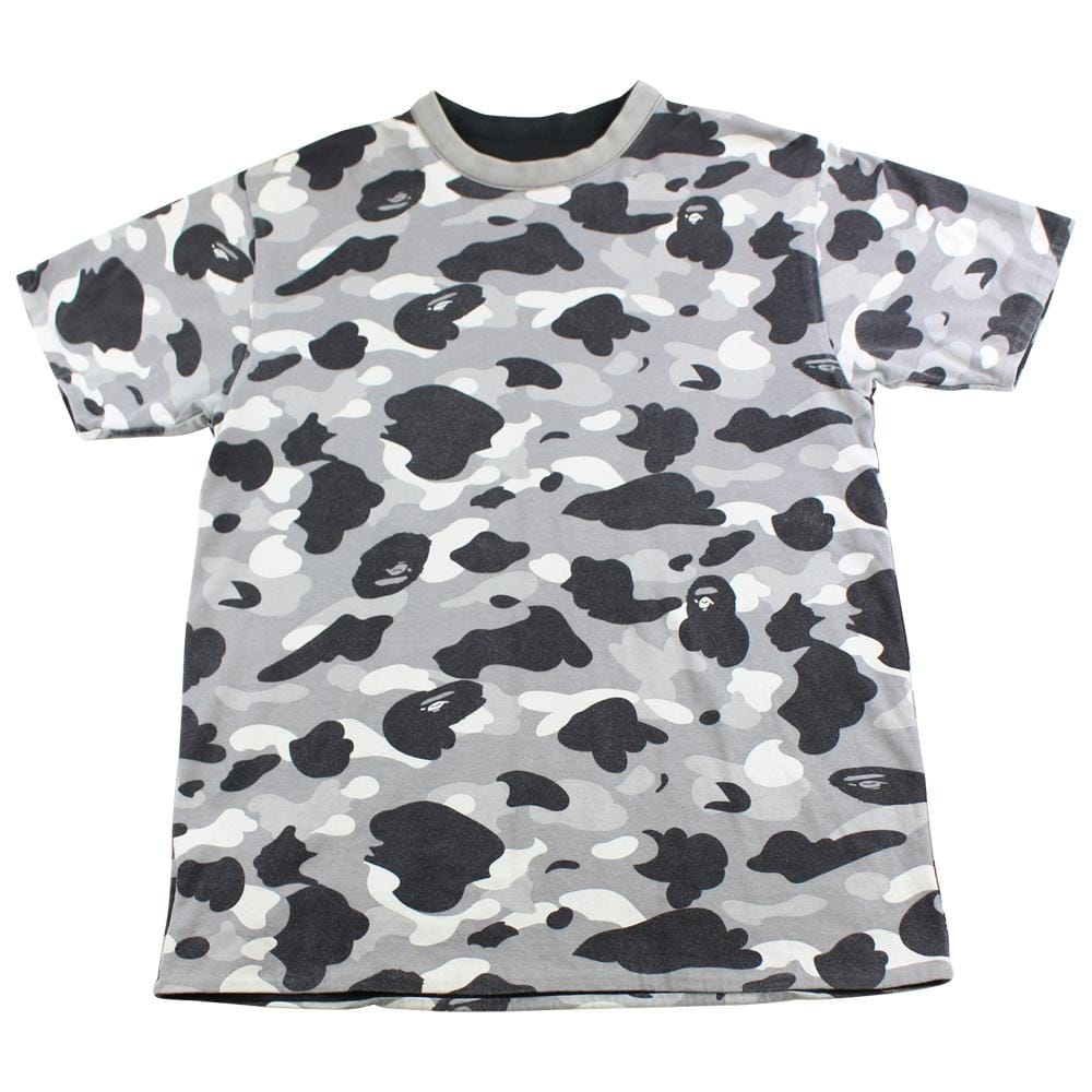 Bape Grey Camo Reversible Tee - SARUUK