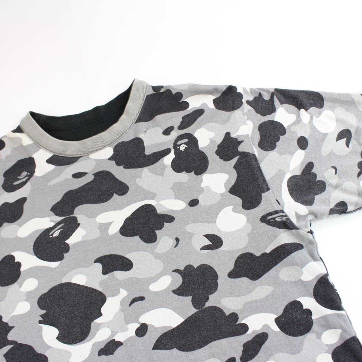 Bape Grey Camo Reversible Tee - SARUUK