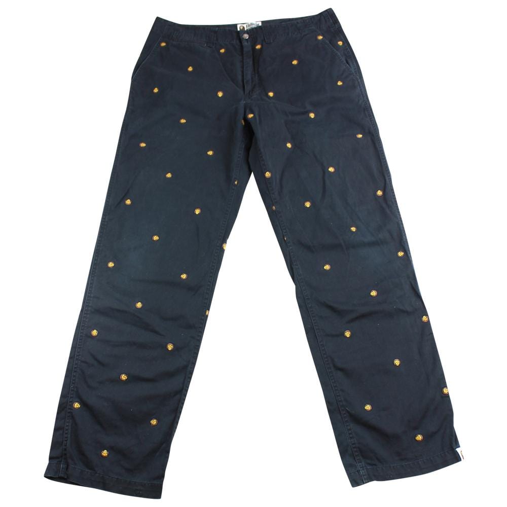 Bape Baby Milo All Over Pants Navy - SARUUK