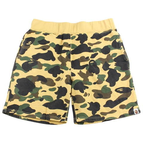 Bape 1st Yellow Camo Shorts