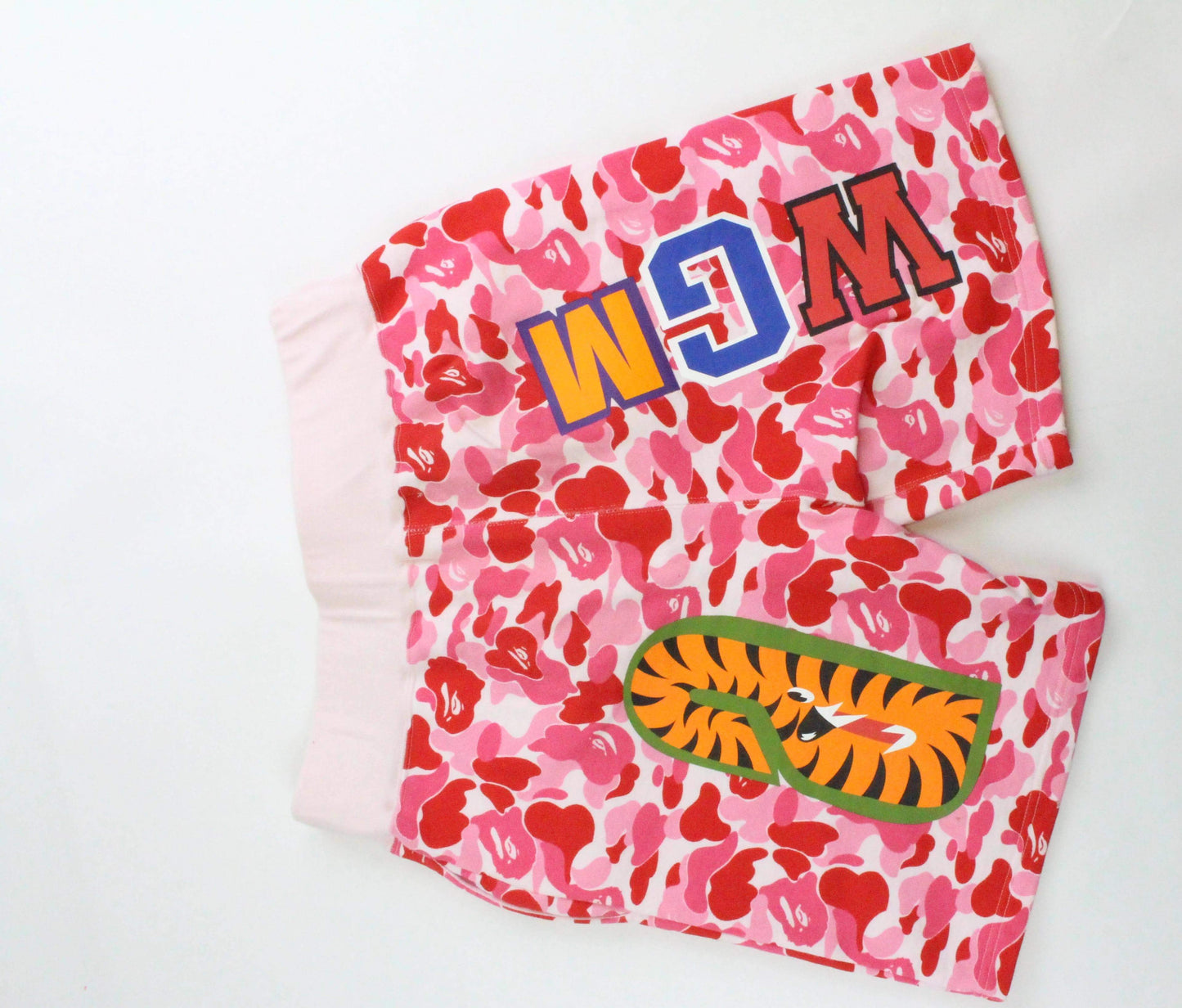 Bape Pink Camo Shark Shorts - SaruGeneral
