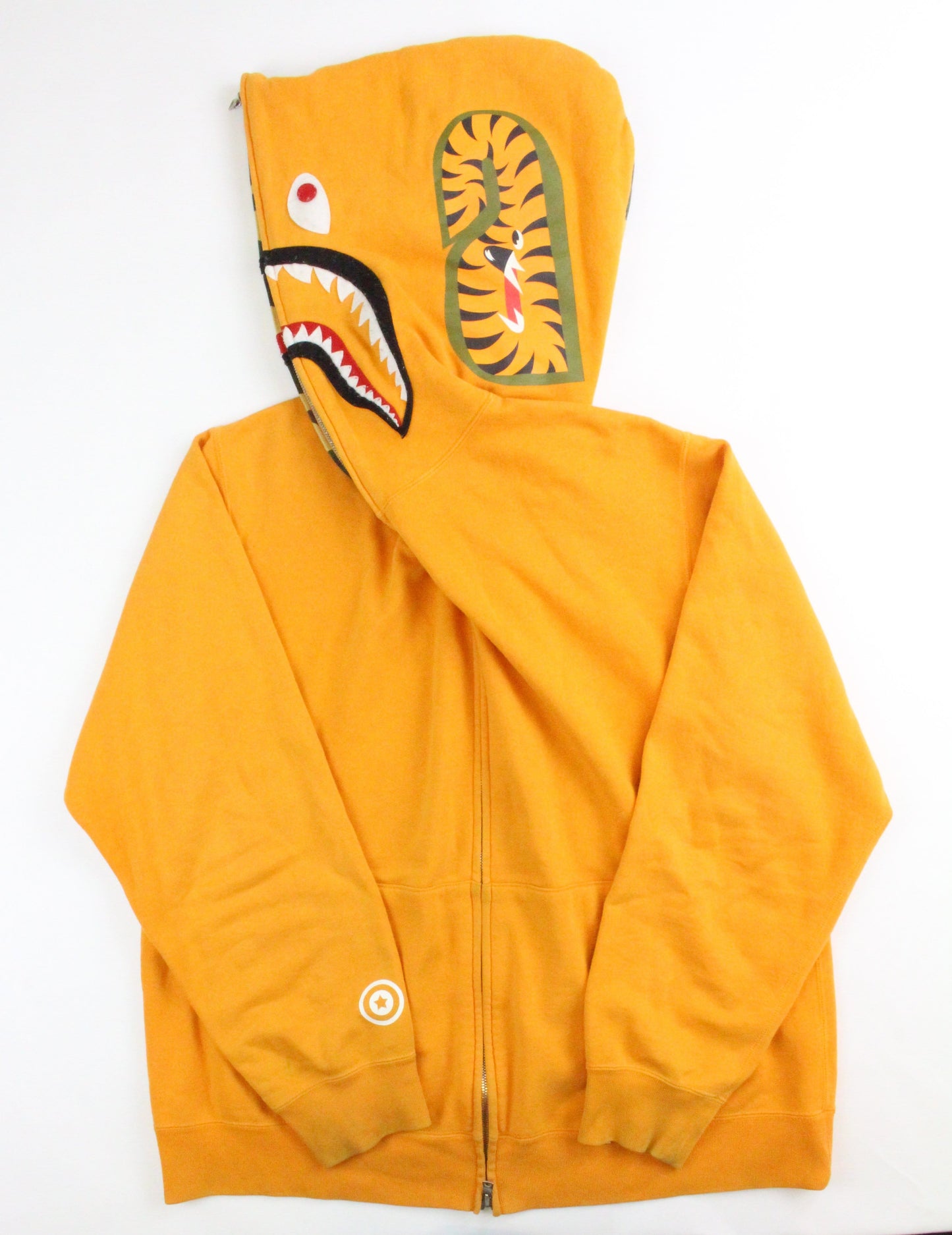 Bape 1st Yellow Camo Shark Hoodie Orange - SaruGeneral