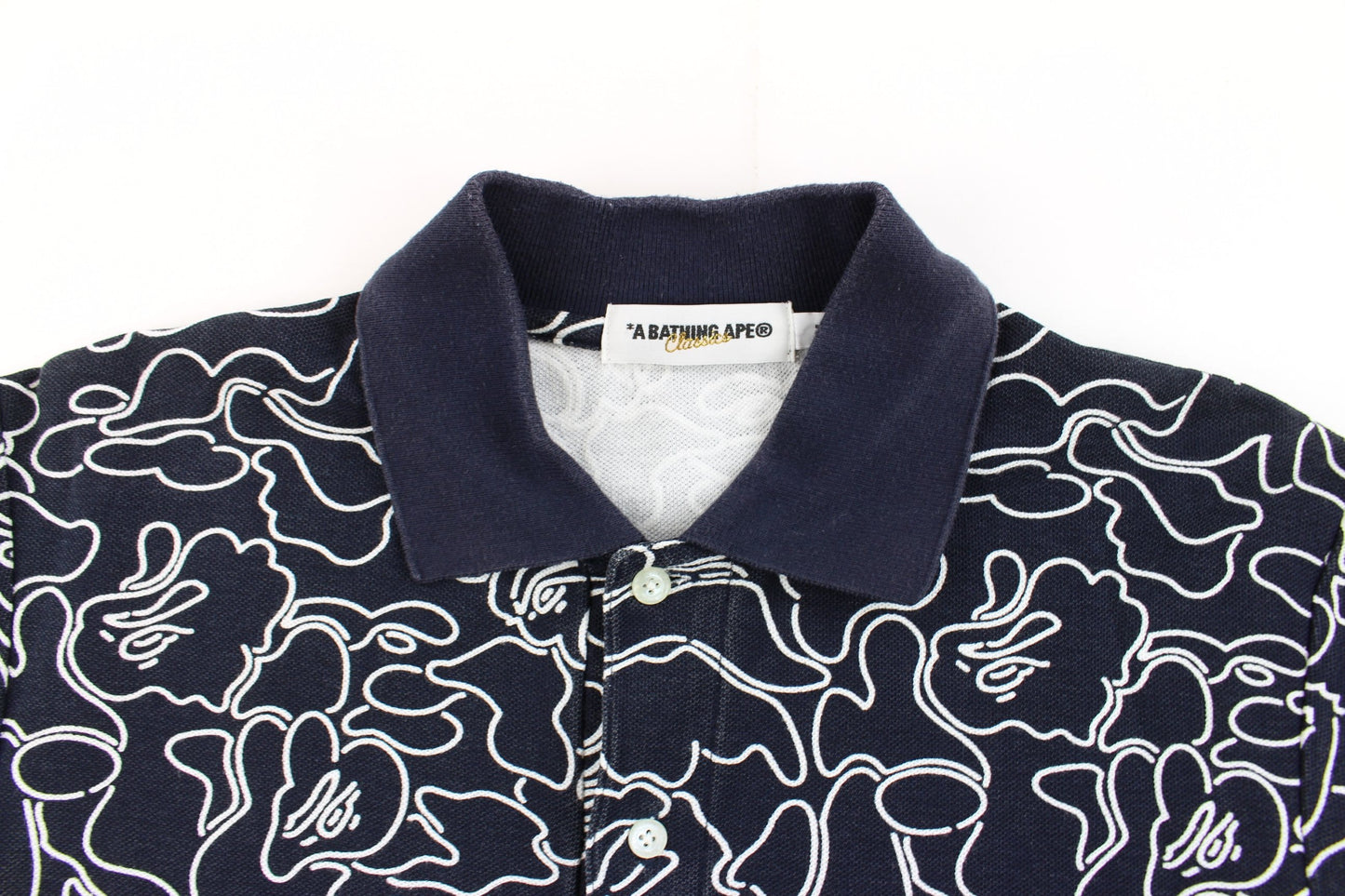 Bape neon outline camo polo - SARUUK