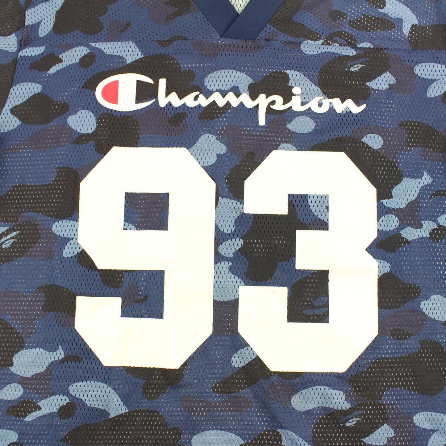 Bape x Champion Blue Mesh Jersey - SARUUK