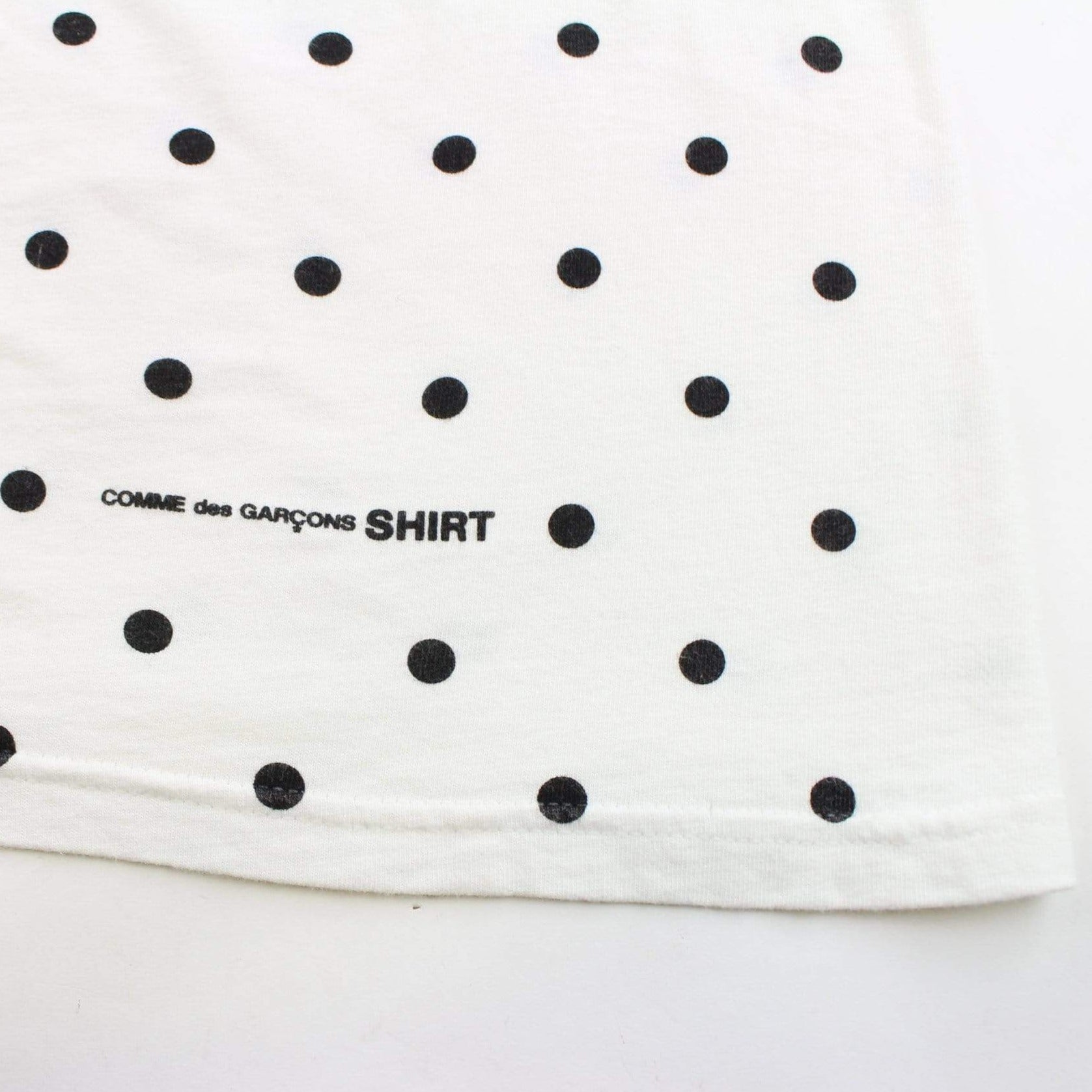 Supreme x CDG Polka Dot box logo Tee White - SARUUK