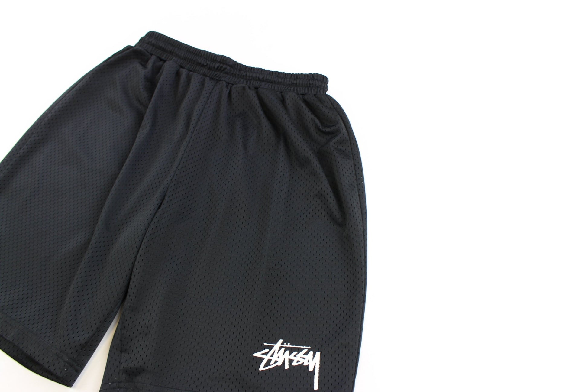 Stussy Mesh Shorts Black - SARUUK