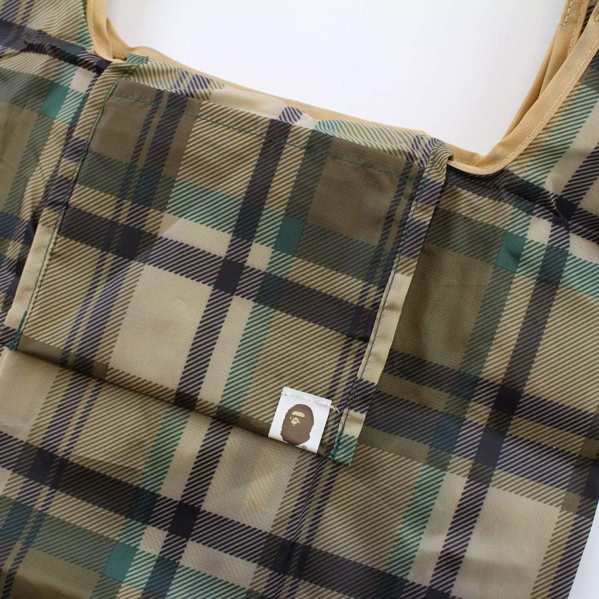 Bape Green Plaid Tartan Bag - SaruGeneral