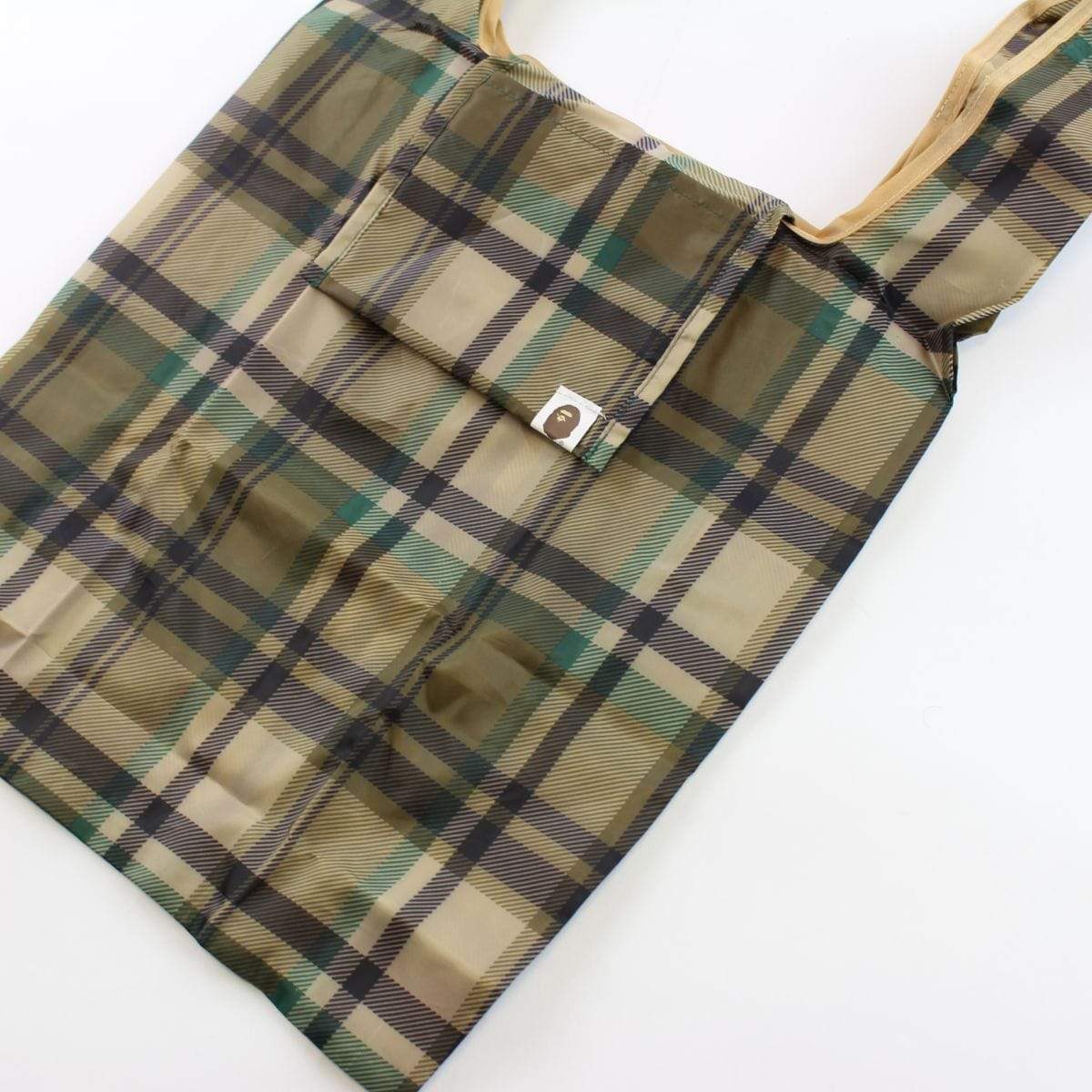 Bape Green Plaid Tartan Bag - SaruGeneral