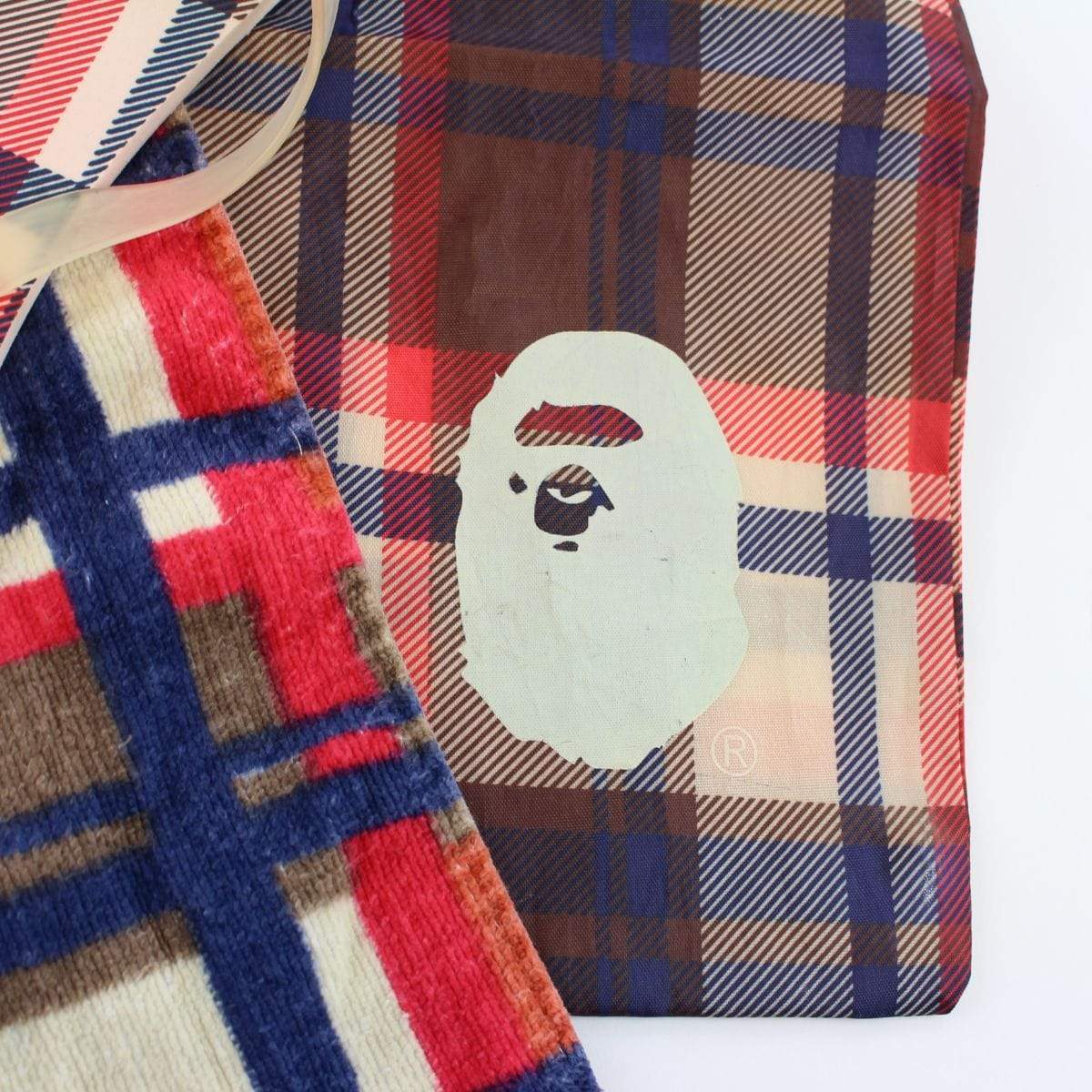 Bape Red Plaid Beach Set - SaruGeneral