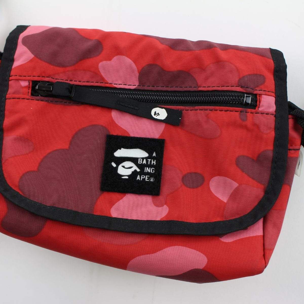 Bape Red Camo Side Bag - SaruGeneral