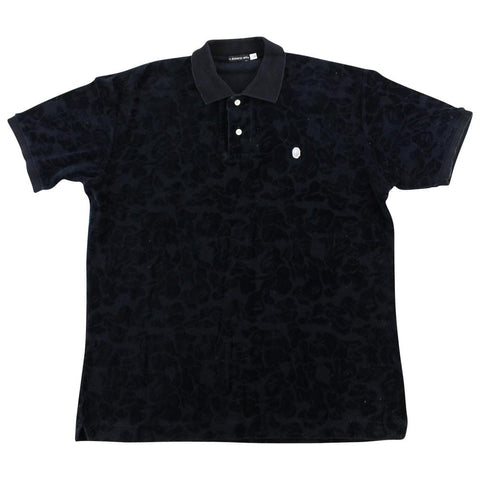 Bapexclusve Black velour Camo Polo