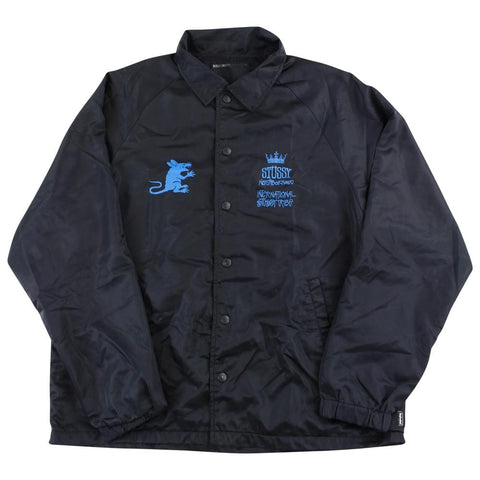 Stussy x neighborhood International Stussy Tribe coach Jacket Black