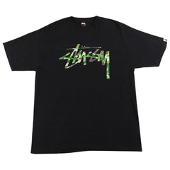 Bape x Stussy 30th Anniversary Tee Black