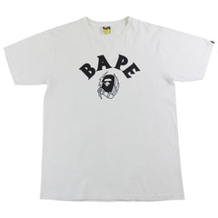 Bape Thunderbolt Ape Face Tee White