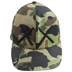 Bape x KAWS 1st Green Camo Trucker ajusté