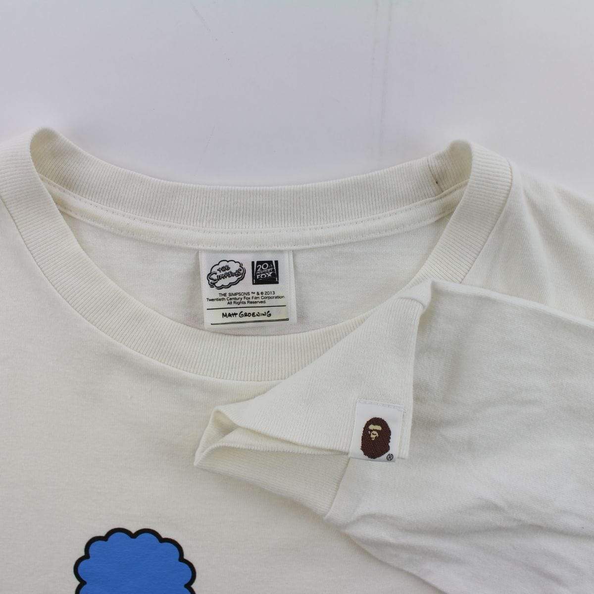 Bape x Simpsons Baby Milo Couch LS White - SaruGeneral