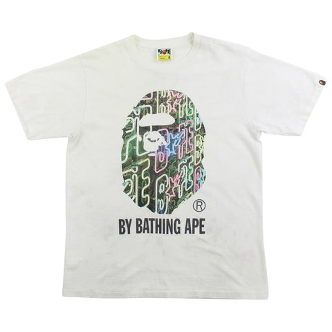 Bape Big Ape Neon Tee White