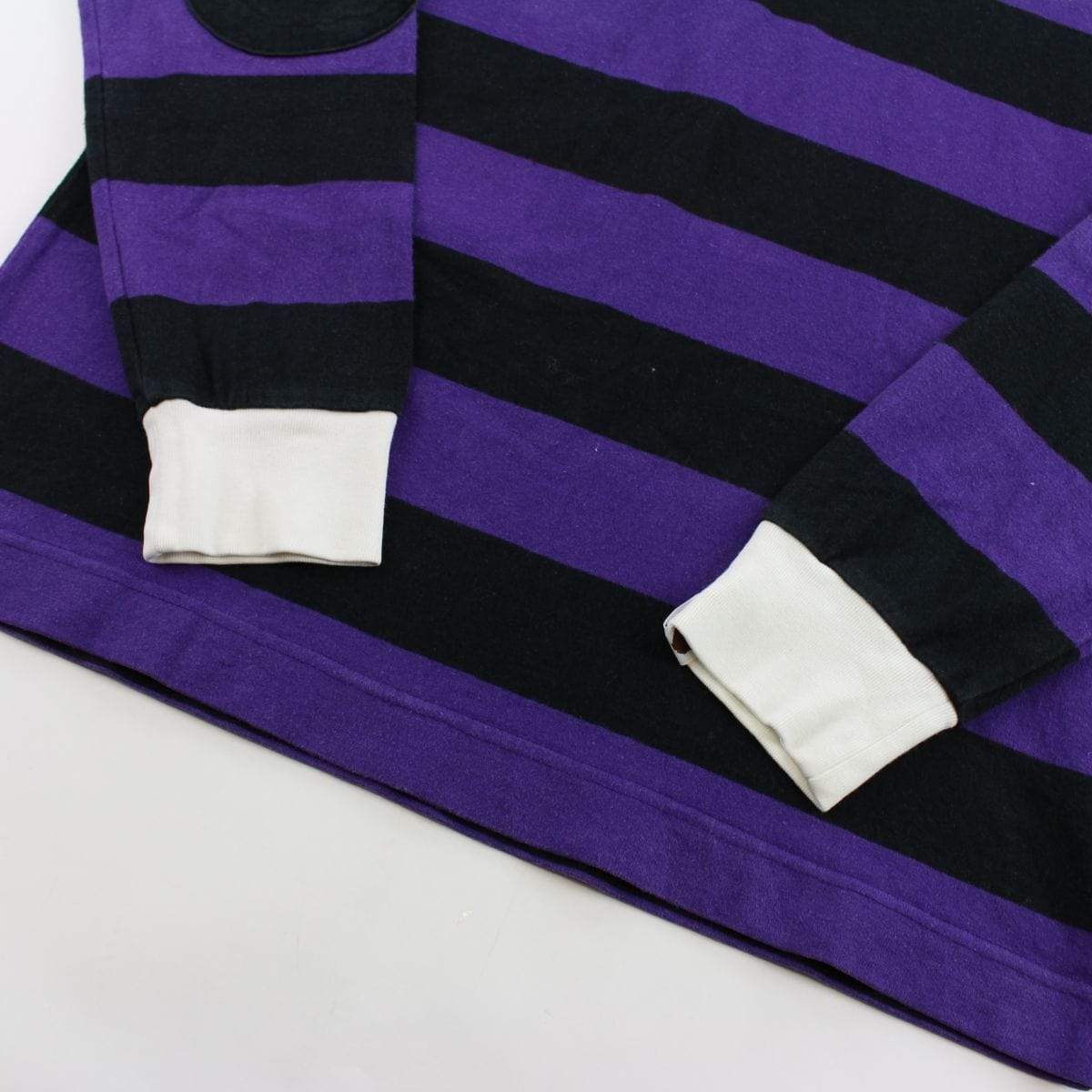 Bape Purple Stripe Point Head Rugby LS - SaruGeneral