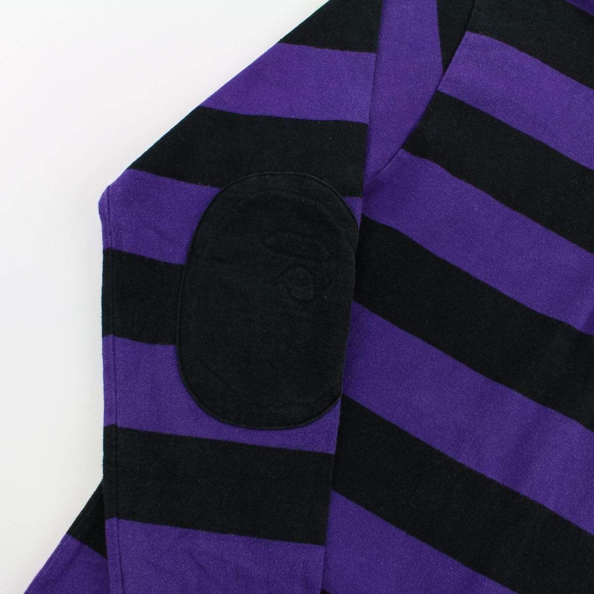 Bape Purple Stripe Point Head Rugby LS - SaruGeneral