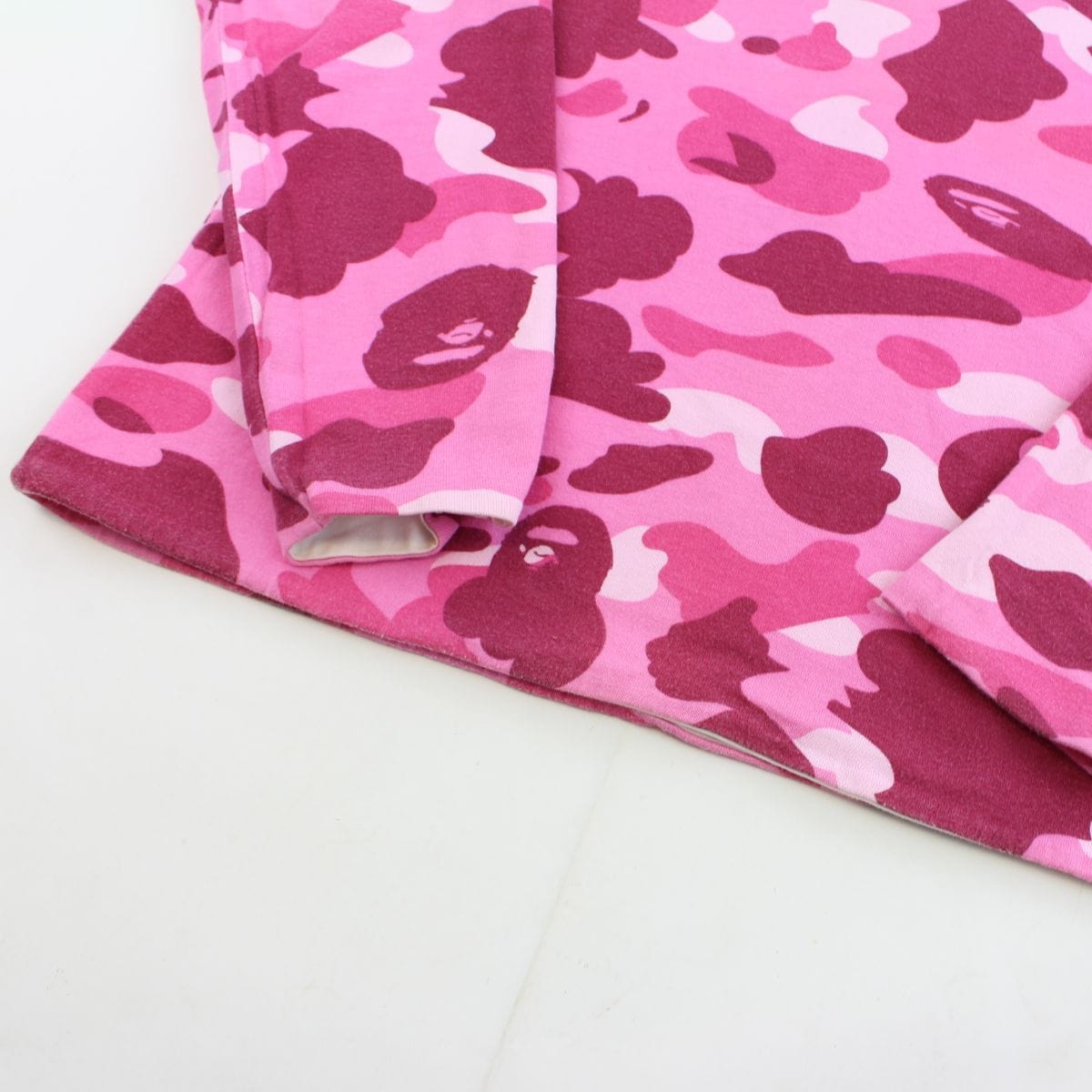 Bape Pink Camo LS Reversible Tee - SARUUK