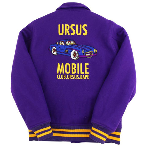 Bape Ursus Varsity Jacket Purple